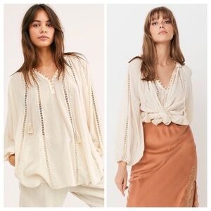 SPELL & The Gypsy Loves Me Not Cream White Embroidered Bohemian Blouse